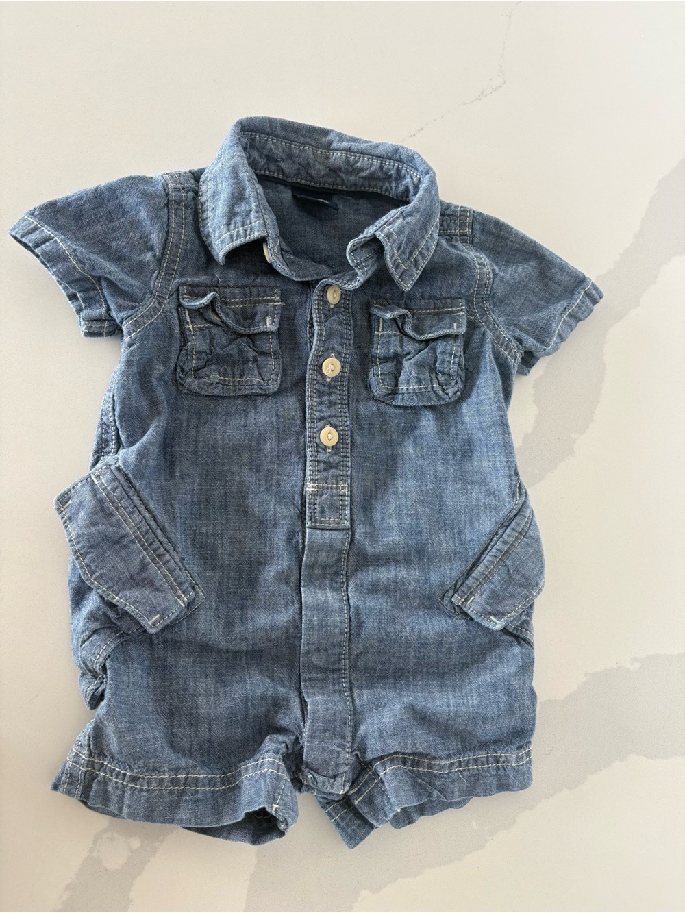 Baby Gap jumper girls denim shorts 3-6 months